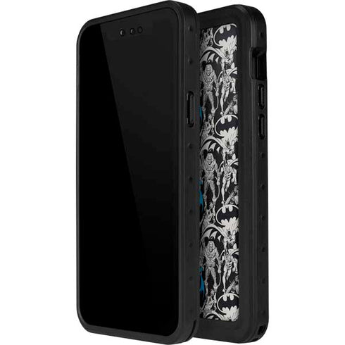 DC Comics Batman Characters Action Poses Print iPhone 15 Plus Waterproof Case